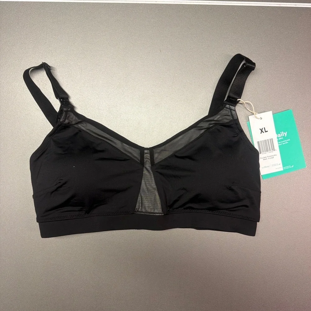 NWT Willow The Daily Pumping Bra Black XL Nursing Maternity Dairy Fairy